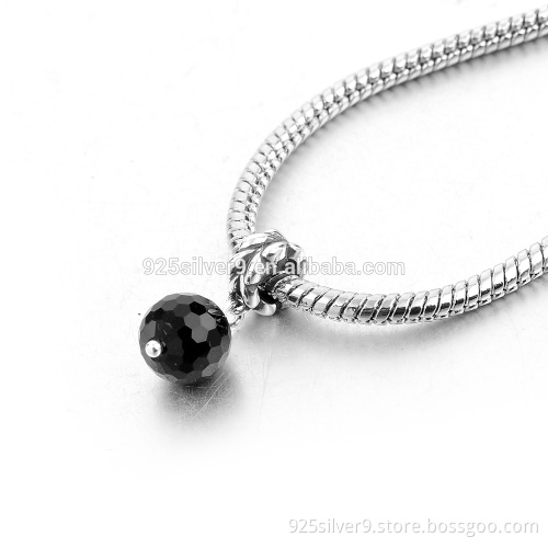 Round glass pendant hot new products for 2016 925 sterling sliver bracelets beads charm bracelets